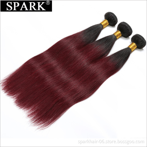 100% human ombre body wave 1b 99j weave red braiding european color brand hair